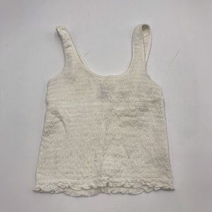 Sabrina Carpenter by Aeropostale white crop top
